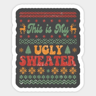 This is my Ugly Sweater Sticker